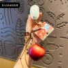Baimao Original realistic apple keychain, peace fruit pendant, girls' high-end schoolbag pendant, Christmas gift details Picture